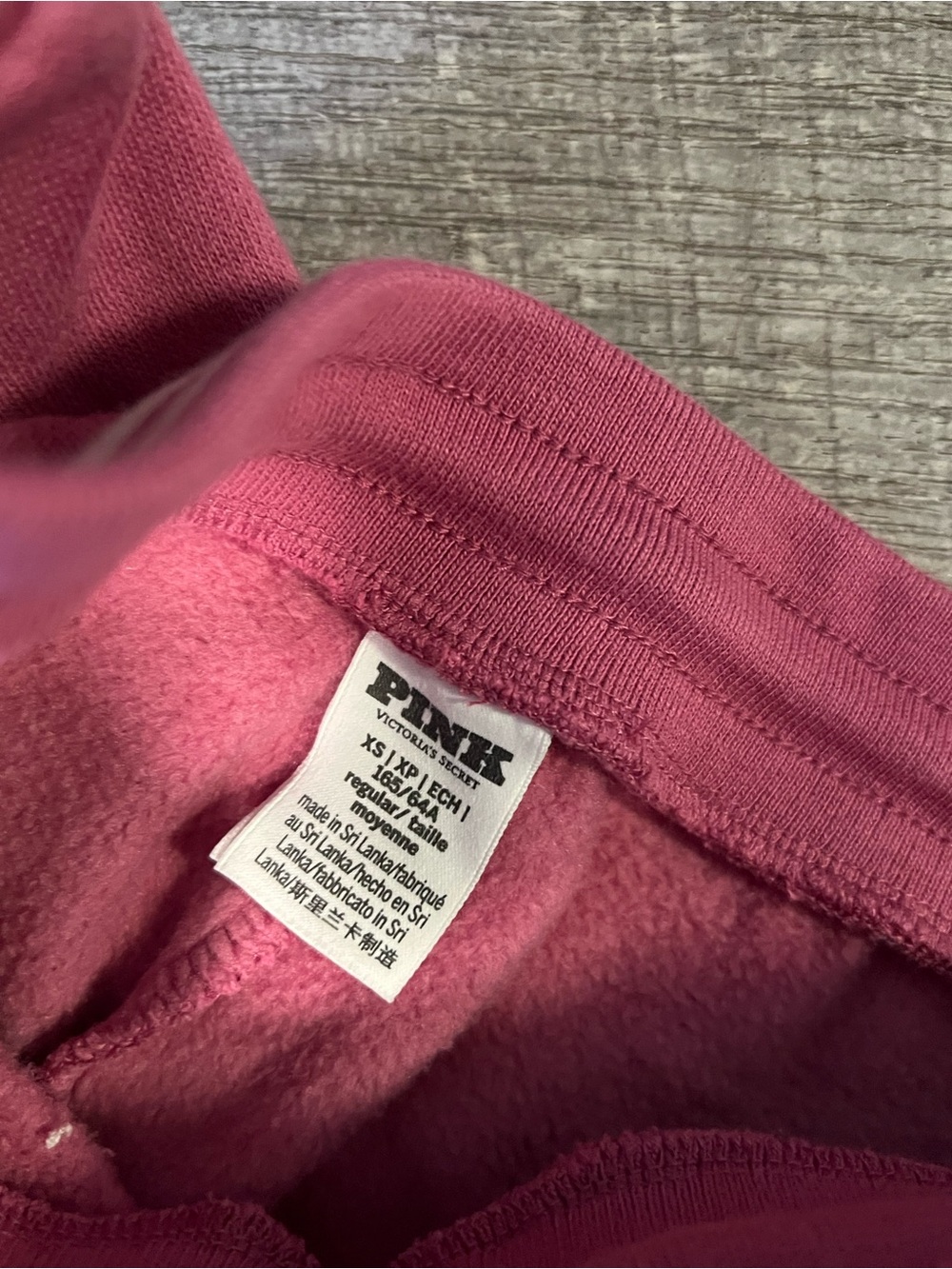 PINK Victoria's Secret Ribbed Pink Flare Track Pants - Picture 8 of 8
